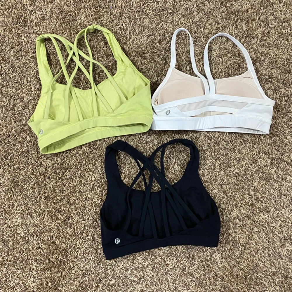 3 lululemon sports bra bundle - Picture 2 of 2